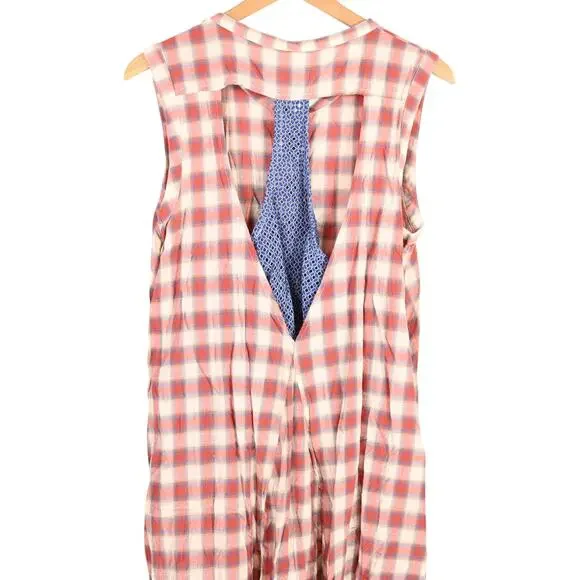 Anthropologie Aratta Silent Journey Plaid Duster Dress, large - Picture 6 of 7